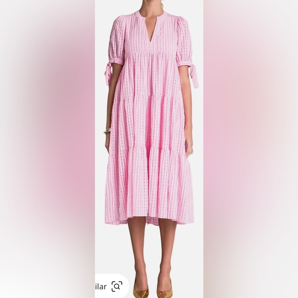 English Factory Dresses & Skirts - English Factory Gingham Midi Dress In Pink | size S